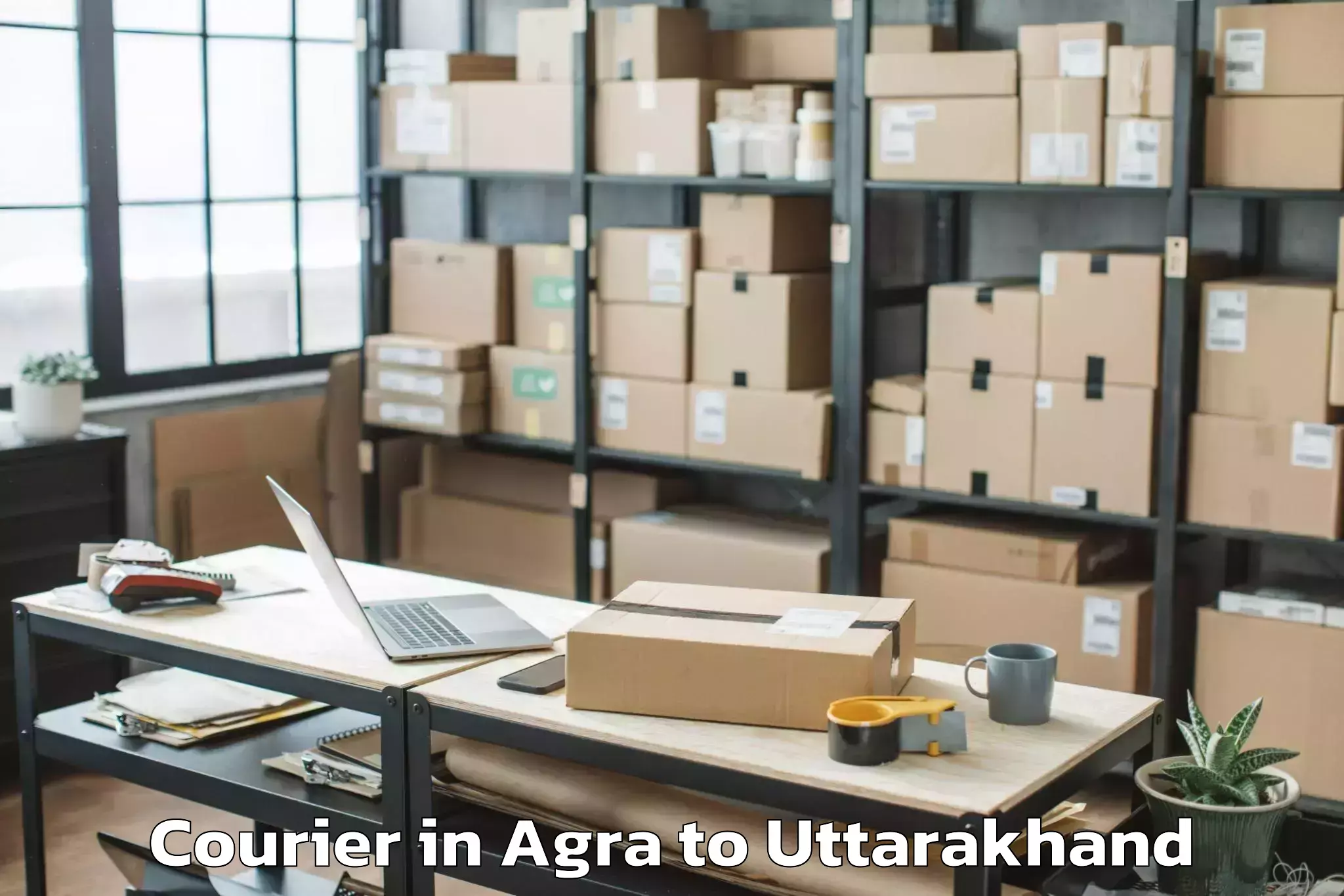 Book Agra to Rudarpur Courier Online